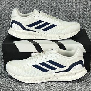 Adidas Runfalcon 5 Men's 11.5 Running Shoes White Dark Blue Athletic Sneakers
